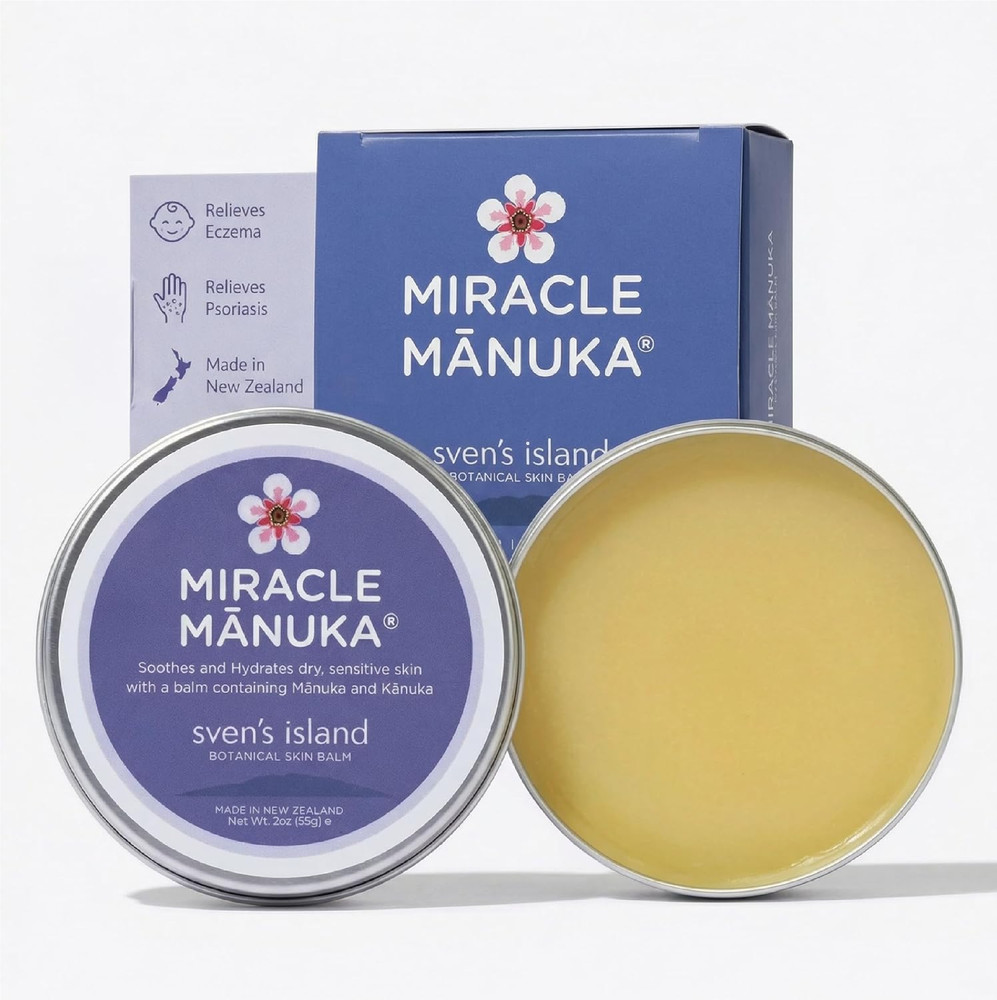 Miracle Manuka – Natural Skin Balm (1.94Oz) | Steroid-Free Eczema Cream & Miracl