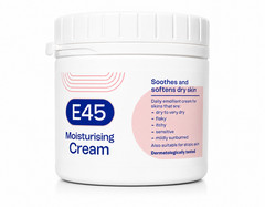E45 Moisturising Cream 350g – Dry Skin Relief, Fragrance-Free