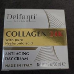 DELFANTI Collagen 24K Anti Aging Day Cream 1.7 oz Made In Italy New Sealed Box