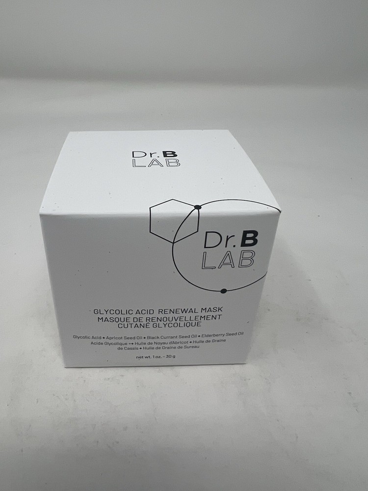 Dr. B Lab Glycolic Acid Renewal Mask 1oz Refines Skin Texture! Free Ship!