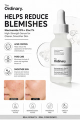 The Ordinary Niacinamide 10% Zinc 1% Serum Acne Oil Control Skin Care