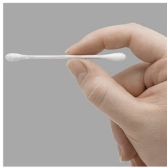 White Cotton Swabs Rounded Tip Double Tip Cotton Tips Applicators