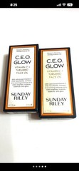 2x SUNDAY RILEY CEO Glow Vitamin C + Turmeric Face Oil 0.17 fl oz Each NIB
