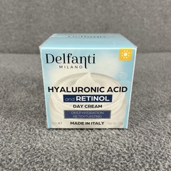 Delfanti Milano Hyaluronic Acid and Retinol Day Cream 1.7 oz/ 50mL Made in Italy