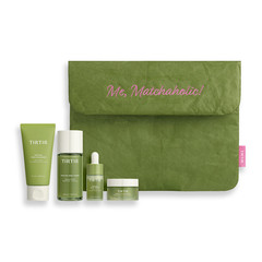TIRTIR Matcha Holic Set Cleanser Toner Serum Cream Travel Kit K-Beauty