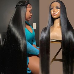 Lace Front Wig 30 Inch 13×6 Human Hair 200 Density HD Transparent OWNROSE Wigs