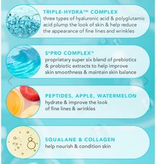 TULA SKINCARE 24-7 Ultra Hydration Triple-Hydra Complex Day & Night Serum 1 oz