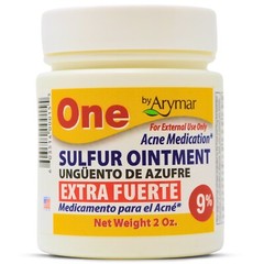 Arymar 9% Sulfur Ointment Acne Spot Treatment for Face & Body, 2oz