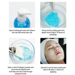 Collagen Cooling Gel Face Mask Korean Soothing Hydrating Facial Mask New