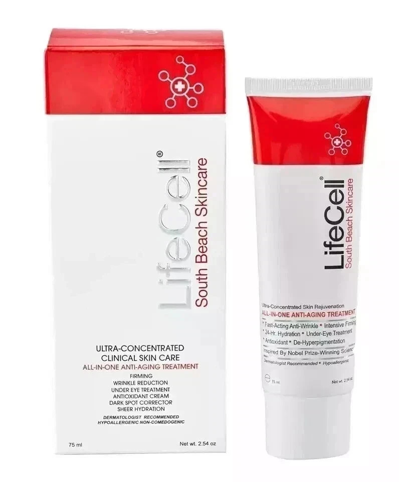 New Live-Cell South Beach Skincare All In One Anti-Aging Treatment – 2.54 oz.Vie