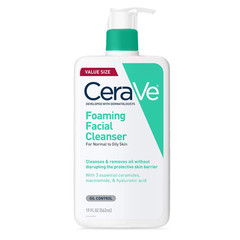CeraVe Foaming Facial Cleanser Daily Face Wash Oily Skin Oil Control 19 oz