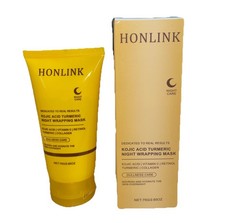 Honlink NIOP Kojic Acid Turmeric Night Wrapping Mask, Dullness Care, 2.65oz