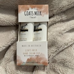 The Natural GOATS MILK Company Hand Cream Duo Manuka Honey 2 Pack ~ 4.22 oz each
