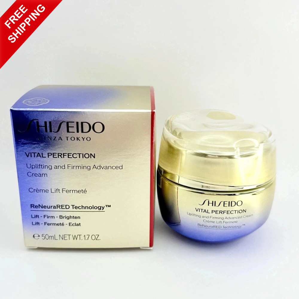 Shiseido Vital Perfection Uplifting Firming Face Cream 1.7oz 50mL Anti-Aging New