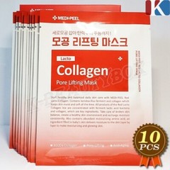 MEDIPEEL Red Lacto Collagen Pore Lifting Mask 30ml x 10pcs Facial Mask Sheets