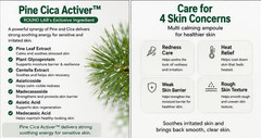 Round Lab Pine Calming Cica Ampoule 30ml x3 Set Soothing Facial Serum Korea