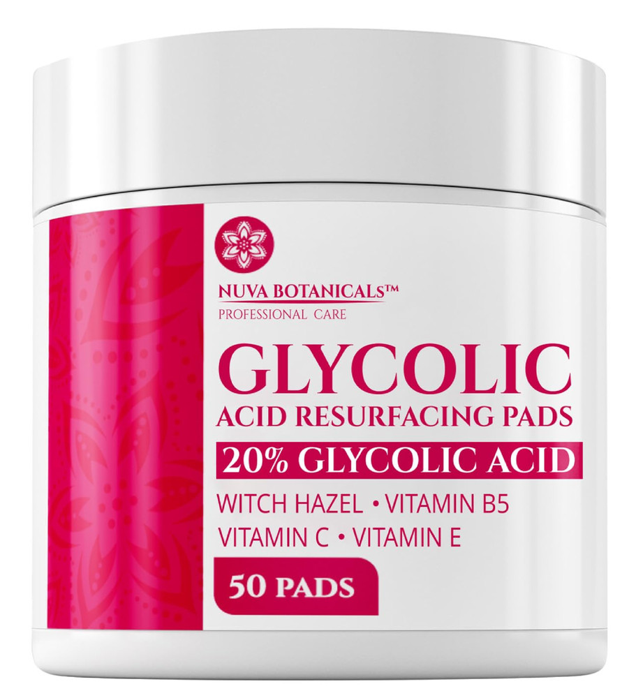 Glycolic Acid 20% Resurfacing Pads – Exfoliating Peel Pads Vitamins USA
