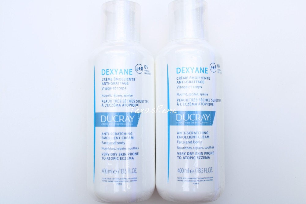 2x Ducray Dexyane Anti-Scratching Emollient Cream 400ml (13.5oz)