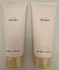 AVON PRIMA BODY LOTION & SHOWER GEL Set 6.7 FL OZ Each NEW SEALED DISCONTINUED