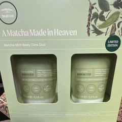 teatree Matcha Mint Body Care Duo Set Vegan Limited Edition 5.1 fl oz