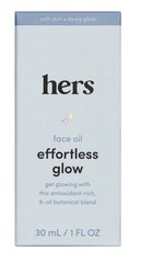 hers Effortless Glow Face Oil 1 fl oz Hydrating Vegan Paraben-Free