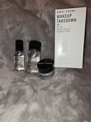 BOBBI BROWN MAKE-UP TAKE DOWN SET ☆ 3PC SET ☆ REMOVER, CLEANSER, CREAM