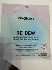avatara RE-DEW Niacinamide Water-Gel Face Mask Sheet, Hydrating 0.71 fl oz