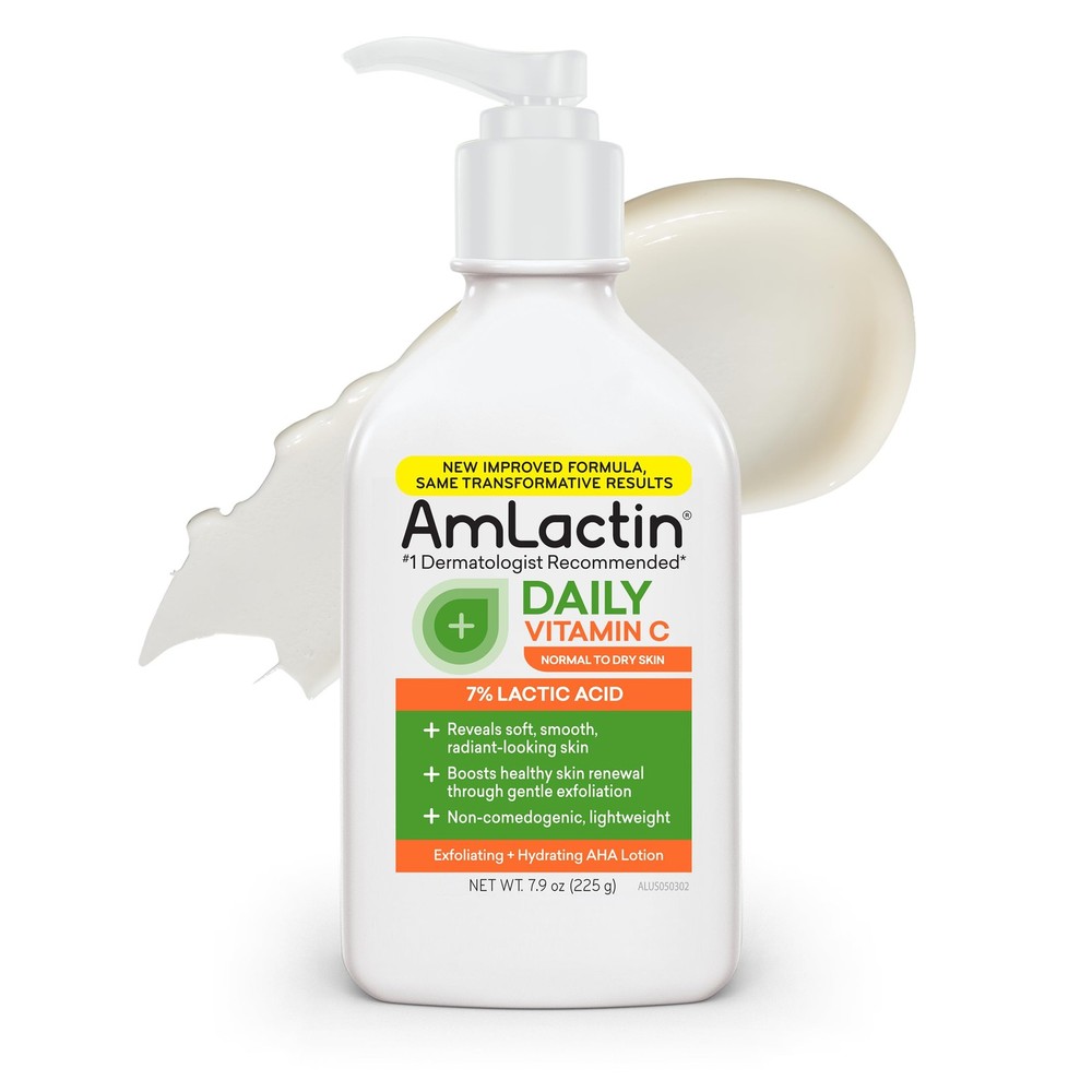 AmLactin Daily Vitamin C Lotion – Brightening Body 7.9 Fl Oz (Pack of 1)