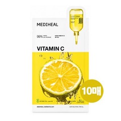 MEDIHEAL Vitamin C Essential Mask Sheet 10pcs Brightening Clear Toning K-Beauty