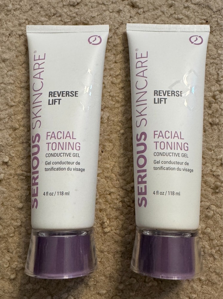 Serious SkinCare Reverse Lift Facial Toning Conductive Gel 4 fl oz 2-Pack