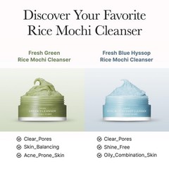 Rice Mochi Facial Cleanser Gift Set – 6 Travel Size Varieties, Korean Skin Care,