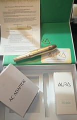Aura Permanent Makeup Multi-Function Machine Kit, Gold, 5-Speed Adjustable, AC