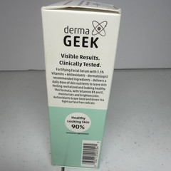 Derma Geek Fortifying Facial Serum 3.5% Vitamins Antioxidants 1.3oz NEW