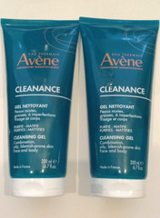 Lot of 2 NEW Avene Cleanance Cleansing Gel 200ml Exp. 06/2027