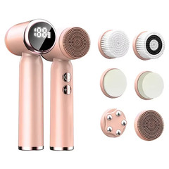 IPX6 Waterproof Electric Cleansing Brush 6 In1 Sonic Rotating Deep Cleansing Bru