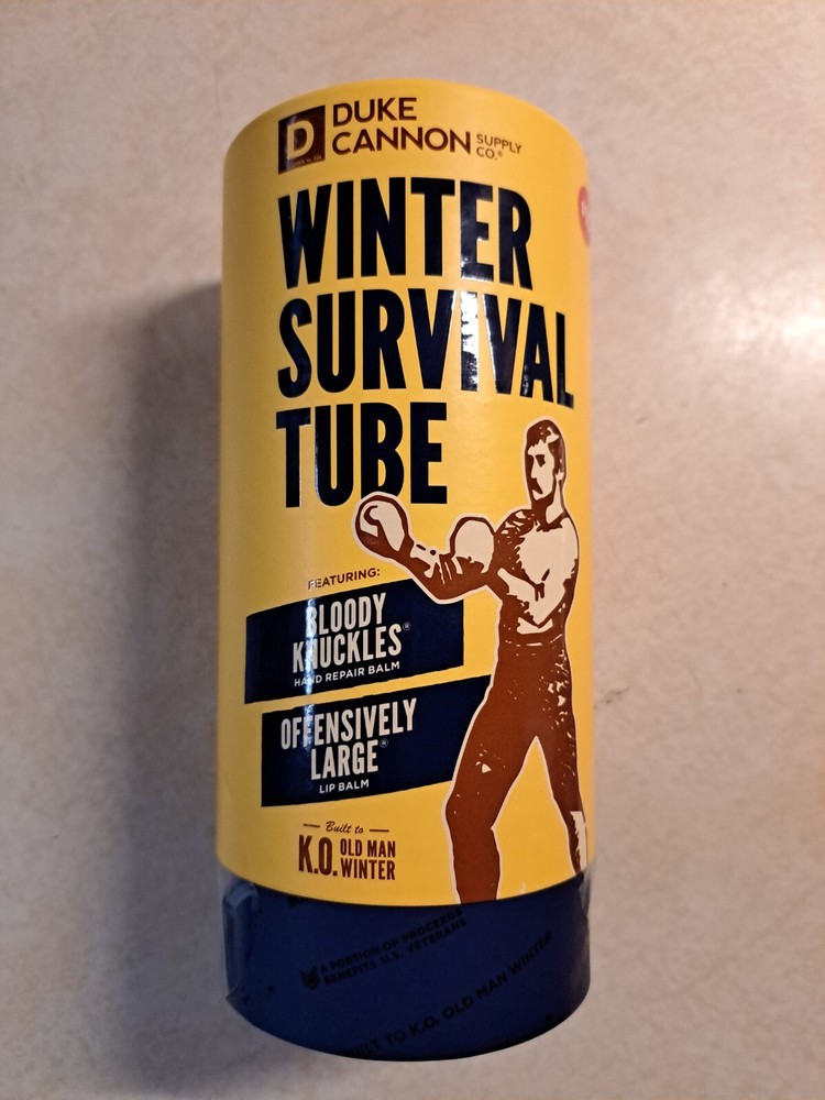 Duke Cannon Supply Co. Winter Survival Tube Skincare Hand Lip Balm Face Lotion