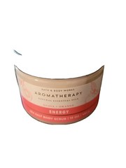 Bath & Body Works Aromatherapy Energy Guava Orange Sea Salt Body Scrub 17 oz Tub