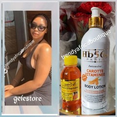 2pcs. Hb-56 PARIS Intensive Carotte Vitamin Toneing Body Lotion & Crystal 👌