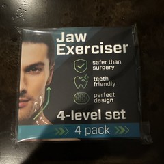 Jaw Exerciser Unisex 8-Piece Facial Muscle Trainer & Toner 4 Resistance Levels