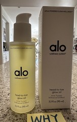 ALO Head-to-Toe Body Glow Oil Amla, Turmeric 3.2oz/95mL FULL SZ SEALED BOX $48