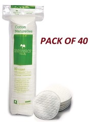 INTRINSICS Cotton 2&Prime; Pads round 80/bag – PACK OF 40