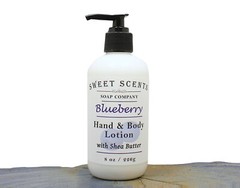 Hand & Body Lotion – Blueberry Handmade Lotion with Shea Butter