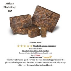 Raw African Black Soap Fresh Premium Quality Unrefined From Ghana Wholesale Bulk
