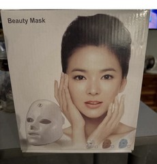 LED Beauty Face Mask Light Therapy Facial Skin Rejuvenation Mask w/ USB NEW