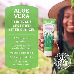 Organic Aloe Vera Gel for Face & Body, 96% Pure Unscented Organic Aloe Gel fo…