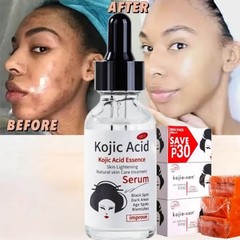 4pcs Kojic Skin Brightening Serum + Kojic Soap Darkspots Eraser 135g [USA Stock]
