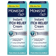Monistat Instant Itch Relief Cream for Women, 1 Ounce (Pack of 2)