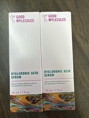 Y Good Molecules Hyaluronic Acid Serum x2 (1 fl oz) Hydrating, Plumping – NIB