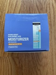 Neutrogena Hydro Boost SPF 50 Moisturizer Hyaluronic Acid 12 x 0.5oz Samples