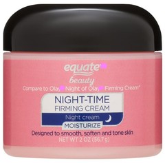 Equate Night Time Firming Cream for Face Care to Smooth & Soften Skin, 2 oz